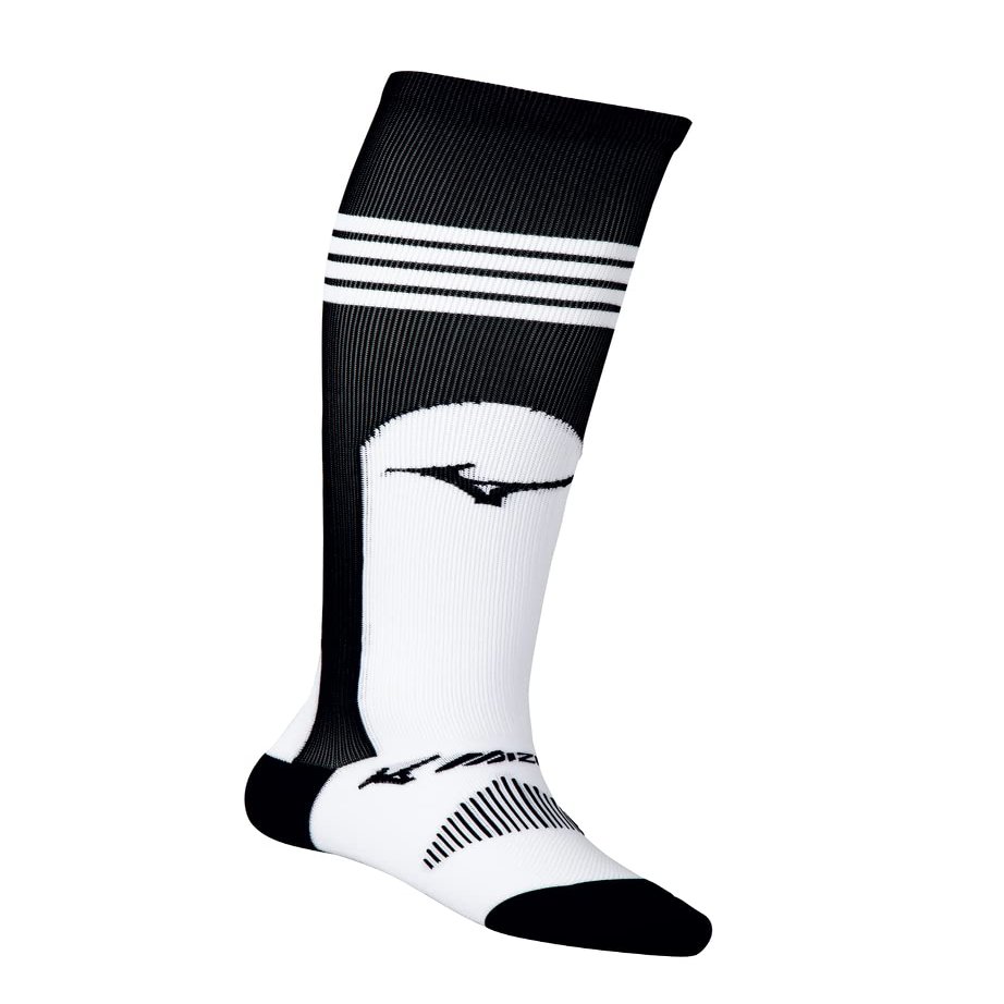 Mizuno Womens Performance OTC Stirrup Sock, Black, Medium US