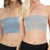 Women & Juniors One Size Strapless Seamless Stretch Bandeau Tube Bra Top (No Pad) view 1