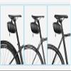 Bike Saddle Bag/Bicycle Seat Pack Bag, 0.8L/1L Cycling Wedge Shape Bag Waterproof Bike Saddle Bag Fully Waterproof (Color : Black) view 2