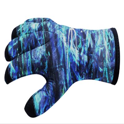 Epsealon Fusion PowerTex Gloves, 3mm Spearfishing Diving Gloves for Men or Women (Blue Fusion, Large / T4)