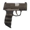 NDZ Performance Magazine Base Plate Finger Extension for Sig P365 & P365 SAS 9MM  Laser Engraved Aluminum, EDC Upgrade, USA Made, Black  Molon Labe Omega Crossed Swords view 3