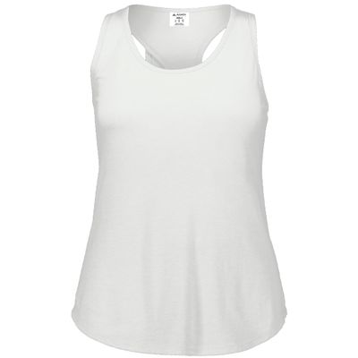 Augusta Sportswear Girls Lux Tri-Blend Tank, White, L