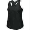 Augusta Sportswear Girls Lux Tri-Blend Tank, Black Heather, L
