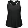 Augusta Sportswear Girls Lux Tri-Blend Tank, Black Heather, L view 3