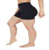 90 Degree By Reflex High Waist Power Flex Yoga Shorts - Tummy Control Biker Shorts for Women - Black 2 Pack - Medium view 4