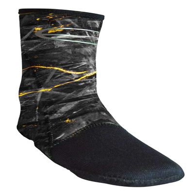 Epsealon Fusion PowerTex Socks/Dive Booties, 3mm Spearfishing Freediving Diving Socks for Men or Women (Black Fusion, Medium)