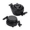Air Valve, Inflatable Valve 3 in 1 Air Valve Secure Seal Cap Replacement Universal Fit Air Valve for Inflatable Airbed Mattress Black view 4