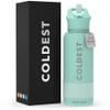 Coldest Insulated Water Bottle with Straw Lid - Stainless Steel Metal Insulated Bottle for Men & Women (Oceanic Green, 32 oz) view 1