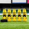 FORZA Pro Soccer Air Mannequin (Junior & Senior) | Inflatable Soccer Free Kick Training Dummies | Pack of 1, 3 or 5 Soccer Dummy Wall | Optional Carry Bag (Luxury Wheeled Carry Bag, Senior Pack of 5) view 1