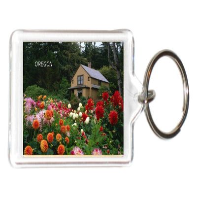 Oregon USA United States Acrylic KeyChains KeyRings Holders (3 Piece, Style: Oregon #Q8)
