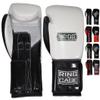 Mexican-Style GelTech Training Gloves with Mesh-Palm - Hook&Loop or Lace-up (Black/White Synthetic-Leather Mesh Palm - Lace-up) view 1