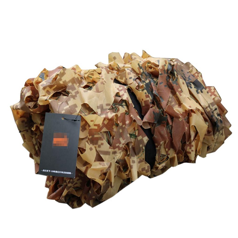 LIYFF-Tarps Outdoor Jungle Camo Netting - Woodlands Netting Cover, Desert Camouflage Netting for Camping Hunting Shooting Sunscreen Nets