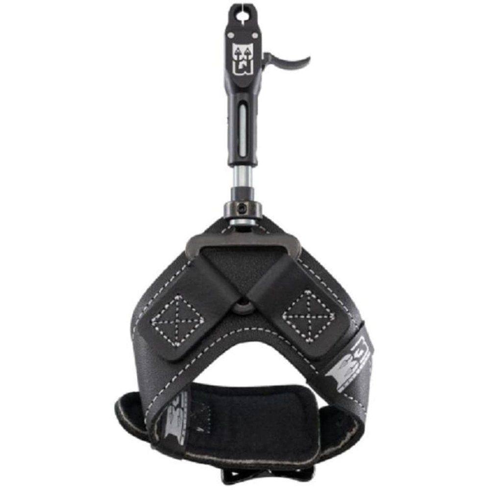 B3 Archery Rival Double-Caliper Aluminum Bow Release Aid with Swivel Connector System | Curved Trigger Design & Anodized Jaws | Archery Gear, Black