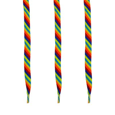33 inch Tipped Hockey Lacrosse Laces 3 Pack (Multicolor)