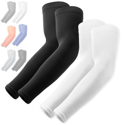 OutdoorEssentials UV Arm Sleeves for Men and Women - Sun Protection Sleeve - Compression Golf Baseball Cooling Tattoo Sleeve