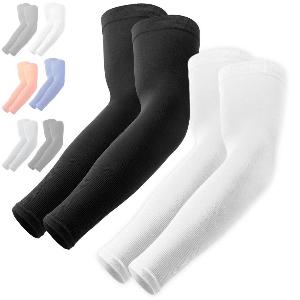 OutdoorEssentials UV Arm Sleeves for Men and Women - Sun Protection Sleeve - Compression Golf Baseball Cooling Tattoo Sleeve
