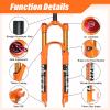ZTZ Mountain Front Fork Air Pressure Shock Absorber Fork Fork Bicycle Accessories Magnesium Alloy 26/27.5/29 (27.5, Shoulder Control) view 2