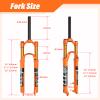 ZTZ Mountain Front Fork Air Pressure Shock Absorber Fork Fork Bicycle Accessories Magnesium Alloy 26/27.5/29 (27.5, Shoulder Control) view 3