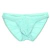 iiniim Men's Sexy Bikini Brief Silky Ruched Back Underwear Panties See Through Swim Briefs Swimwear Sky Blue One Size view 4