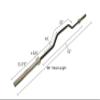 Ader 2" Olympic Cambered Bench Press Bar 86'' (Cambered Bar) view 2