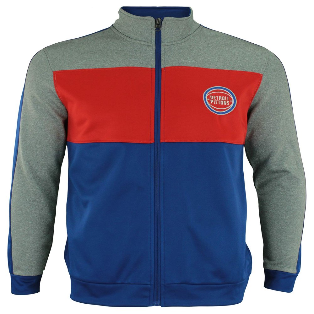 Outerstuff NBA Youth Boys (8-20) Performance Full Zip Stripe Jacket, Detroit Pistons Small (8)