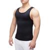 Men's Chest Compression Slimming Body Shaper Vest Workout Tank Tops Undershirts (Black, 2XL) view 1