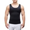 Men's Chest Compression Slimming Body Shaper Vest Workout Tank Tops Undershirts (Black, 2XL) view 2