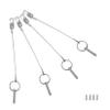 4PIECES of Marine Grade Hardware, Bimini Top Pin, Quick Release Pin 1/4" Diameter w/Lanyard Prevents Loss, All 316 Stainless Steel with Free Screws view 1