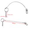 4PIECES of Marine Grade Hardware, Bimini Top Pin, Quick Release Pin 1/4" Diameter w/Lanyard Prevents Loss, All 316 Stainless Steel with Free Screws view 2