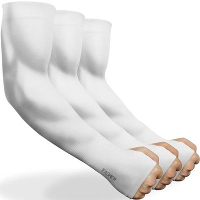 beister 3 Pairs Sun UV Protection Cooling Arm Cover Sleeves for Women Men