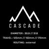 PNW Components Cascade Dropper Seatpost Black, 30.9x170mm Travel view 2