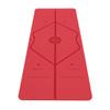 LIFORME Love Travel Yoga Mat- Free Yoga Bag, Patented Alignment System, Warrior-Like Grip, Non-Slip, Eco-Friendly, Ultra-Lightweight, Sweat Resistant, Long, Wide and Thick (Red) view 1