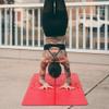 LIFORME Love Travel Yoga Mat- Free Yoga Bag, Patented Alignment System, Warrior-Like Grip, Non-Slip, Eco-Friendly, Ultra-Lightweight, Sweat Resistant, Long, Wide and Thick (Red) view 2