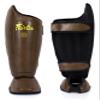 Fairtex SP8 Muay Thai Shin Guards for Men, Women, Kids | Shin Guards Made with Syntek Leather & are Premium, Lightweight & Durable | Expanded Side Protection (Brown/Extra Large) view 2