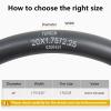 2-PCS 20" Heavy Duty Bike Tubes 20X1.75/1.95/2.125/2.25 Schrader Valve (45/57-406) 20" Bicycle Tubes Compatible with 20 X 1.75 20 X 1.95 20X2.0 20 X 2.125 20X2.20 20X2.25 Bike Tire Tubes view 2