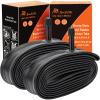 2-PCS 26" Heavy Duty Bike Tubes 26x1.75/1.95/2.125/2.25 AV Schrader Valve (45/57-559) 26" Bicycle Tube Compatible with 26 x 1.75 26x1.95 26x2.0 26x2.10 26x2.125 26x2.20 26x2.25 Tire Tubes view 1