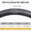 2-PCS 26" Heavy Duty Bike Tubes 26x1.75/1.95/2.125/2.25 AV Schrader Valve (45/57-559) 26" Bicycle Tube Compatible with 26 x 1.75 26x1.95 26x2.0 26x2.10 26x2.125 26x2.20 26x2.25 Tire Tubes view 3