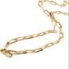 18K Brazilian Gold Filled Rolo Link Chain "18 Inches" Length Necklace for Women Fashion Jewelry view 1