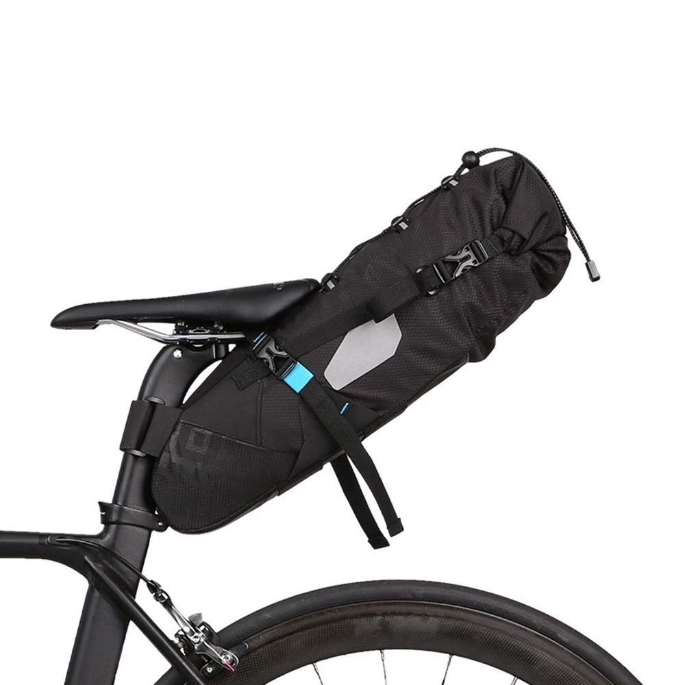 Bike Saddle Bag/Bicycle Seat Pack Bag, 10L Cycling Wedge Shape Bag Waterproof Bike Saddle Bag Fully Waterproof