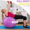 Fitvids Anti-Burst and Slip Resistant Exercise Ball Yoga Ball Fitness Ball Birthing Ball with Quick Pump, 2,000-Pound Capacity, Purple, 26-inch, L view 3