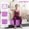 Fitvids Anti-Burst and Slip Resistant Exercise Ball Yoga Ball Fitness Ball Birthing Ball with Quick Pump, 2,000-Pound Capacity, Purple, 26-inch, L view 4