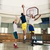 Giantex Portable Basketball Hoop 10 Ft, Adjustable Height 6.5-10 Ft, 43 Inch Backboard Basketball Goal, Suit for Court, Driveway, Garage, Indoor Outdoor Basketball Hoop for Kids, Youth, Junior view 2