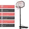 Giantex Portable Basketball Hoop 10 Ft, Adjustable Height 6.5-10 Ft, 43 Inch Backboard Basketball Goal, Suit for Court, Driveway, Garage, Indoor Outdoor Basketball Hoop for Kids, Youth, Junior view 4
