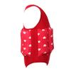 Kid Girls Boys One Piece Swimwear Swimsuit with Adjustable Buoyancy Training Float Suit Life Jacket Swim Vest Summer Swimming Floatation Safety Pool Beach Floating Beachwear Red 18-24M view 3
