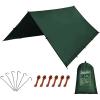 KALINCO Waterproof Camping Tarp Tent Hammock Rain Fly, 10X10FT/10X15FT, Mutifunctional Tent Footprint Lightweight Tarp for Camping, Hiking and Survival Shelter view 1