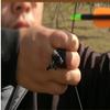 Windfulogo Cow Leather Archery Finger Tab Long Bow Hand Protector for Right Hand Black view 3