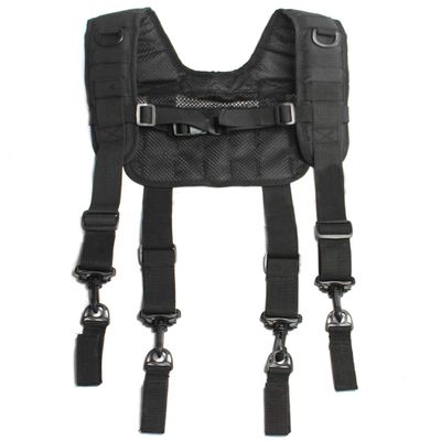 MELOTOUGH Tactical Outdoor H-Harness Duty Belt Suspenders Black (Battle Belt not Included)