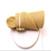 Folderable Toddler Straw Braided Sun Hats for Girls- Cat Embroider Kids Toddler Beach Visor (Beige) view 4
