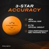 PRO-SPIN Ping Pong Balls - 3-Star Premium Orange Table Tennis Balls | High-Performance 40+ ABS Professional Quality | Ultimate Durability for Indoor & Outdoor Ping Pong Tables (Pack of 24) view 3