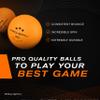 PRO-SPIN Ping Pong Balls - 3-Star Premium Orange Table Tennis Balls | High-Performance 40+ ABS Professional Quality | Ultimate Durability for Indoor & Outdoor Ping Pong Tables (Pack of 24) view 4